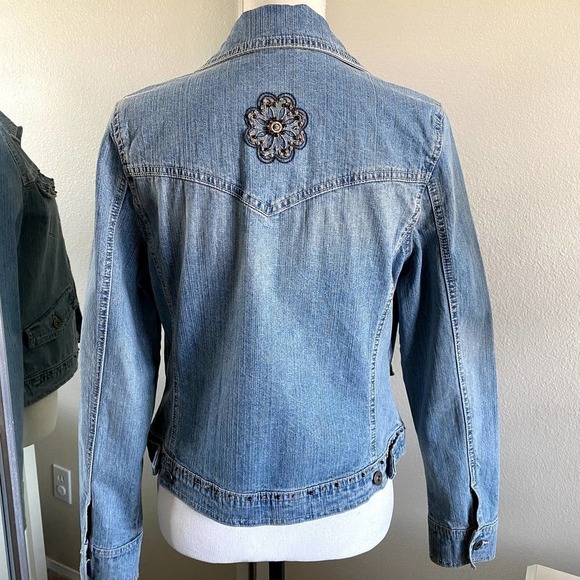 Style & Co | Beaded Jean Jacket | Size: Small - Picture 3 of 8